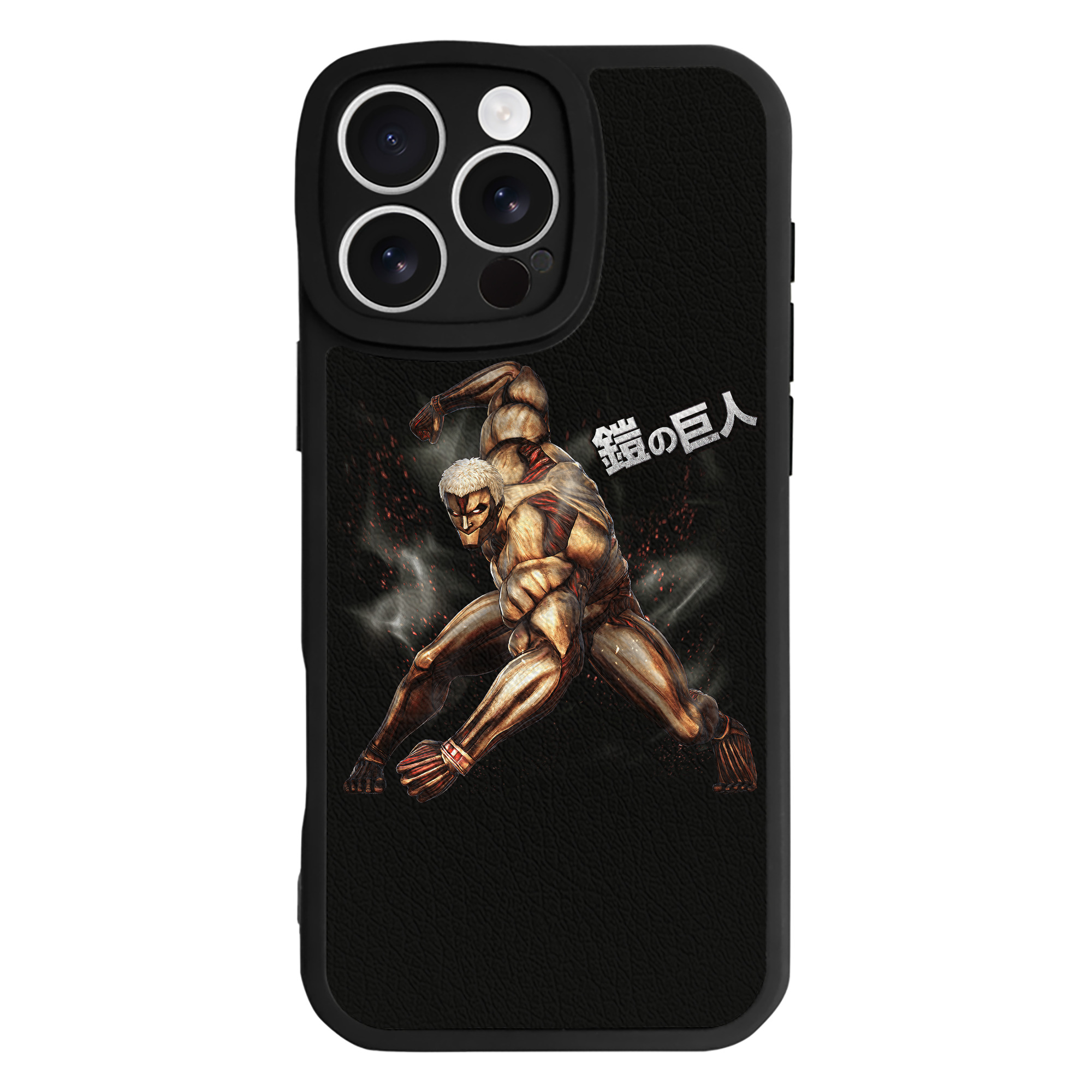 （画像用） 進撃の巨人 Attack on Titan 【iPhone 16シリーズ対応】シリコンスマホケース（レザー調） 材質：シリコン